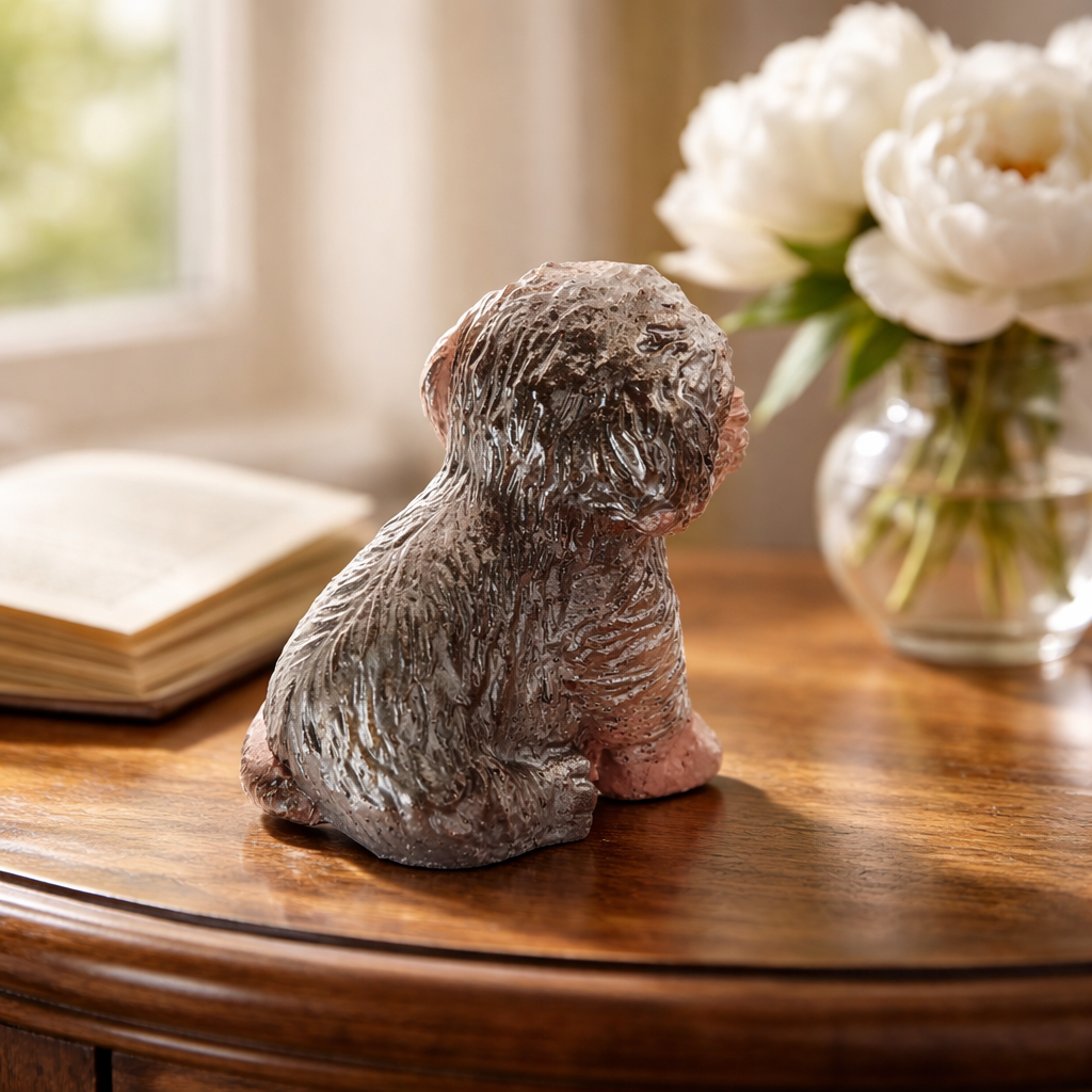 Labradoodle in resin